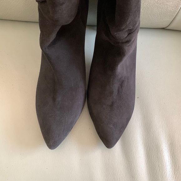 NWOT Kate Spade New York® Black New York Nod Ruched Suede Bow Bootie - Picture 8 of 11